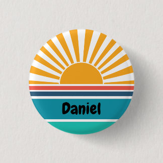 Funny Sunshine Name Tag 3 Cm Round Badge