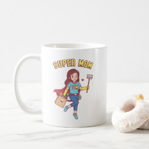 Funny Super Mum coffee mug