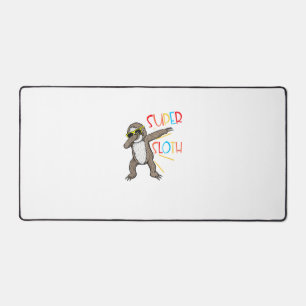 Funny Super Sloth Superhero Dabbing Dance Move Dab Desk Mat