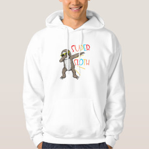 Funny Super Sloth Superhero Dabbing Dance Move Dab Hoodie