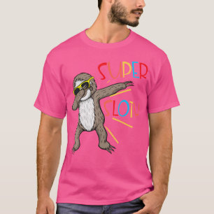 Funny Super Sloth Superhero Dabbing Dance Move Dab T-Shirt