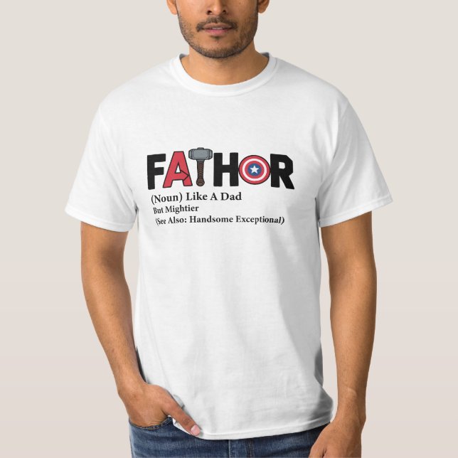 Funny Superhero Father’s Day  T-Shirt (Front)