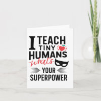 Funny Superhero Teacher Teaching Superpower To Tin