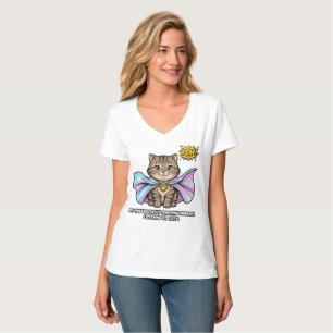 Funny Superpower Cat Mum Comic - Ignoring Humans  T-Shirt
