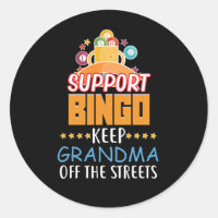 funny support Bingo Grandma word art