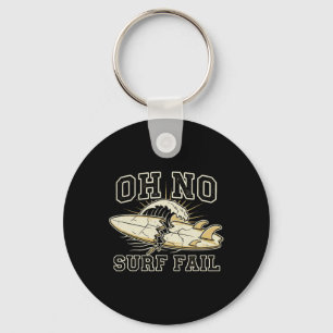 Funny Surf Fail Surfboard Graphic Key Ring