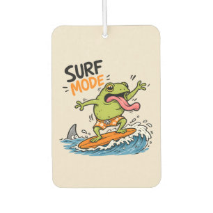 Funny Surf Mode Frog Silly Frog Summer Car Air Freshener