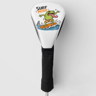 Funny Surf Mode Frog Silly Frog Summer Golf Head Cover