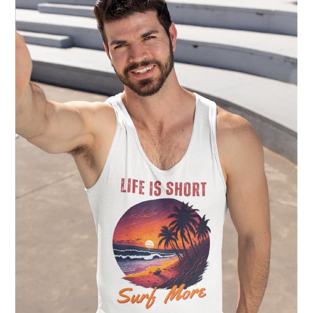 🌊  Funny Surfer 🌴 Life is Short, Surf more T-Shirt (Creator Uploaded)