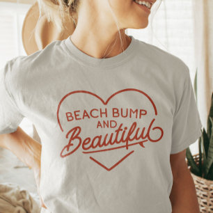 Funny Surfer Mom to Be Summer Beach Bum Punny T-Shirt