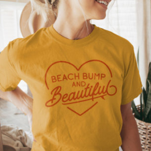 Funny Surfer Mom to Be Summer Beach Bum Punny T-Shirt