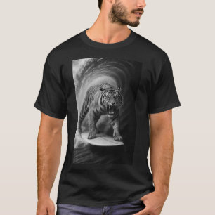 Funny Surfing Bigfoot Sea Selfie On Surfboard Safa T-Shirt