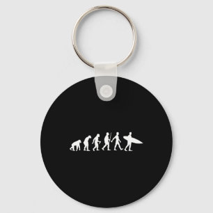 Funny Surfing Designs For Men Women Surfboard Love Key Ring