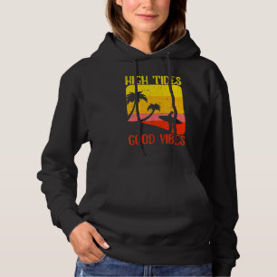 Funny Surfing Lover Summer Holiday Vacation Retro Hoodie