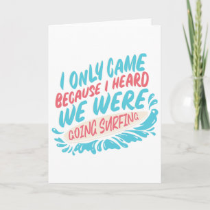 Funny Surfing Retro Graphic Surf For Men Women Kid Card