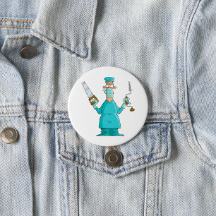 Funny Surgeon Cartoon Hilarious Medical Humour  7.5 Cm Round Badge