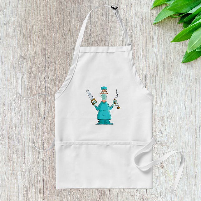 Funny Surgeon Cartoon Hilarious Medical Humour  Standard Apron (Creator Uploaded)