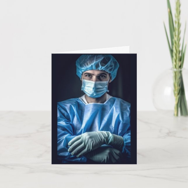 Funny Surgeon Doctor  Card (Front)