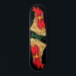 Funny Surprised Curious Rooster - What ? Skateboard<br><div class="desc">Funny Surprised Curious Rooster - What ? - Cartoon Fun Drawing and Playful Text - Choose / Add Your Unique Text / Font / Colour - Make Your Special Gift - Resize and move or remove and add elements / image with customisation tool ! - Drawing and Design by MIGNED....</div>