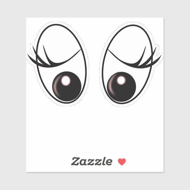 Funny Surprised Eyes Sticker (Sheet)