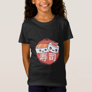 Funny Sushi Cartoon Design T-Shirt