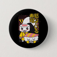 Funny Sushi Karate Fighters Cartoon Design