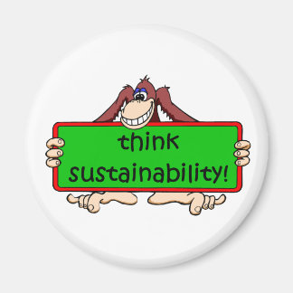 funny sustainability magnet