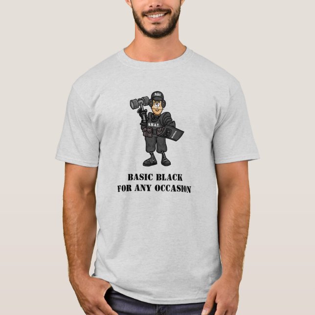 Funny SWAT Officer T-shirt (Front)