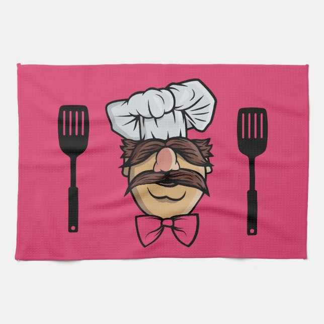 Funny Swedish Chef Tea Towel (Horizontal)
