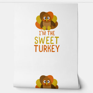 Funny Sweet Turkey Family Matching Thanksgiving Wallpaper