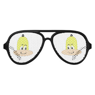Funny Sweety Cartoon Character Aviator Sunglasses