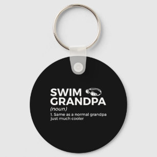 Funny Swim Grandpa Definition Swimming Swim Team Key Ring