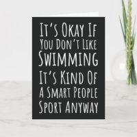 Funny Swimming Cards Humorous Humor Swimmer