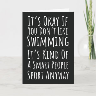 Funny Swimming Cards Humorous Humor Swimmer