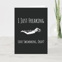 Funny Swimming Cards Swim Team Swimmer Sports