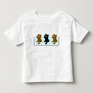 Funny Swimming Cats , Cute Cat Illustration  Toddler T-Shirt