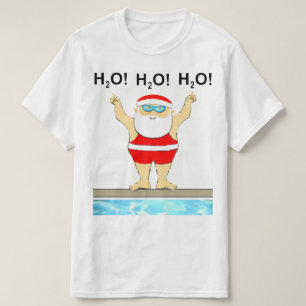 Funny Swimming Christmas T-Shirt