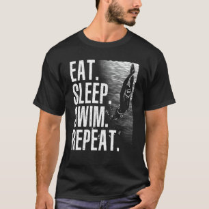 Funny Swimming For Men Women Kids Swimmers Swim Te T-Shirt