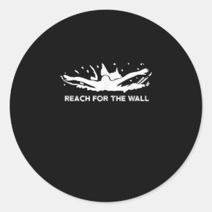 Funny Swimming Gift Swimmer Sport Swim Team Classic Round Sticker
