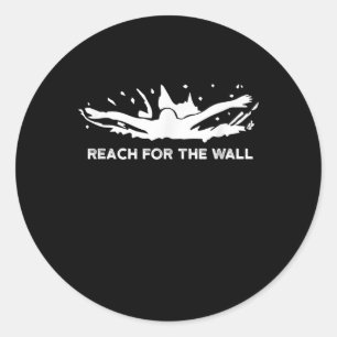 Funny Swimming Gift Swimmer Sport Swim Team Classic Round Sticker