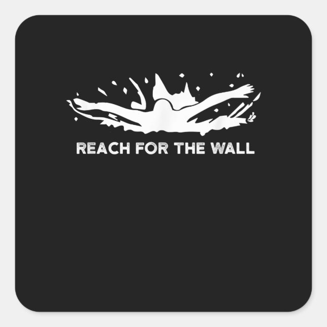 Funny Swimming  Gift  Swimmer Sport Swim Team Square Sticker (Front)