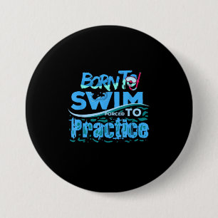 Funny Swimming Gift Swimming Design 7.5 Cm Round Badge