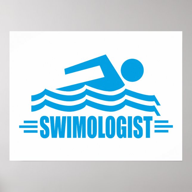 Funny Swimming Poster (Front)