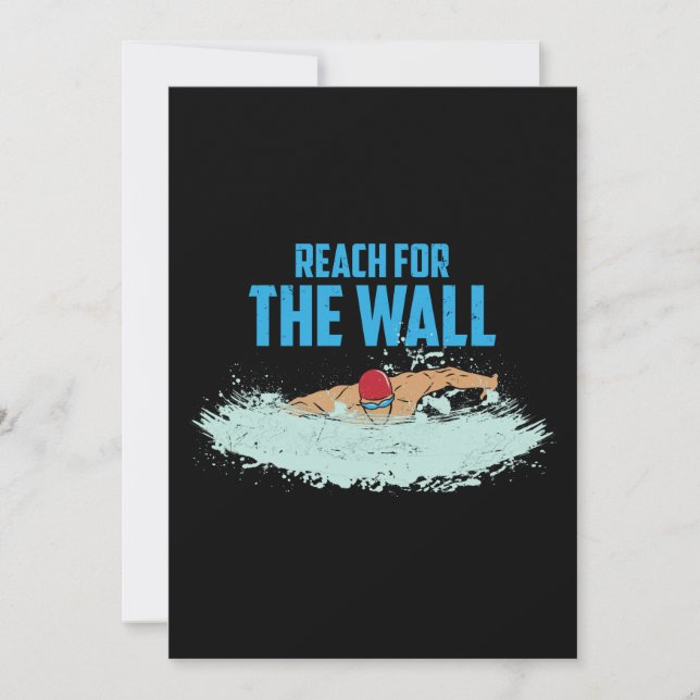 Funny Swimming Quote Swimmer Gift Invitation (Front)