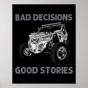 Funny Sxs Art For Men Women Sxs Utv Offroading Sid Poster