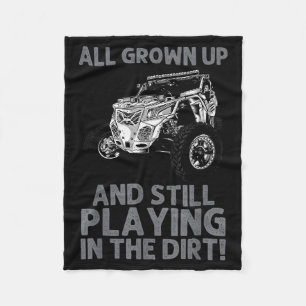 Funny Sxs Design For Men Women Offroading Utv Side Fleece Blanket