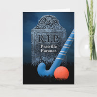 Funny Sympathy Card for Losing Field Hockey Team