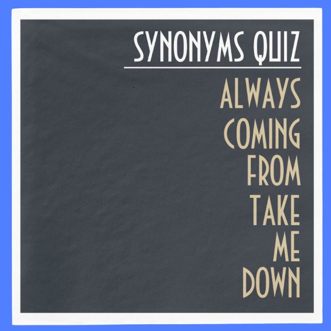 Funny Synonym Rickroll Party Napkin (Creator Uploaded)