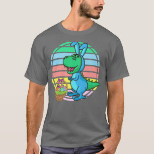 Funny T Re Easter Bunny Dinosaur Lover Boys Girls T-Shirt