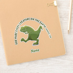 Funny T rex cartoon God made every creature